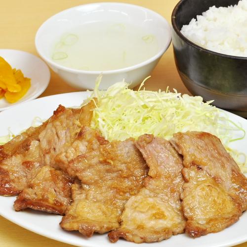 あっさり☆生姜焼定食