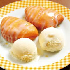あげぱんの練乳がけwithバニラアイス